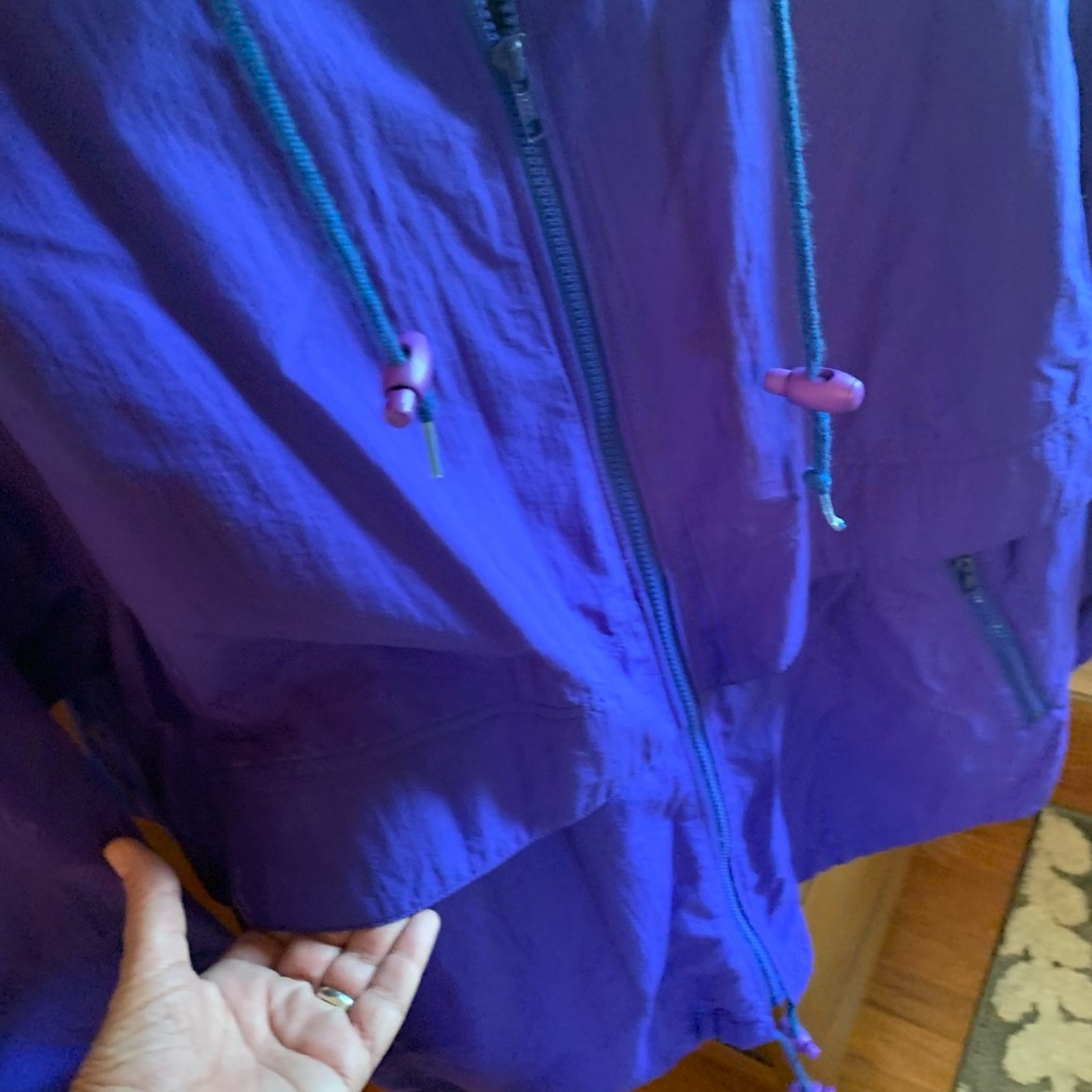 Eddie Bauer vintage windbreaker jacket purple XL - Picture 2 of 8